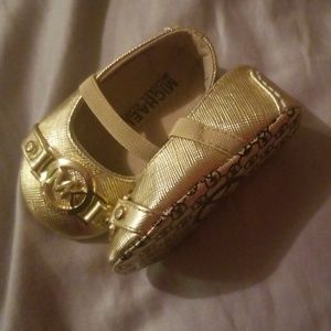 Gold Baby Michael Kors Shoes